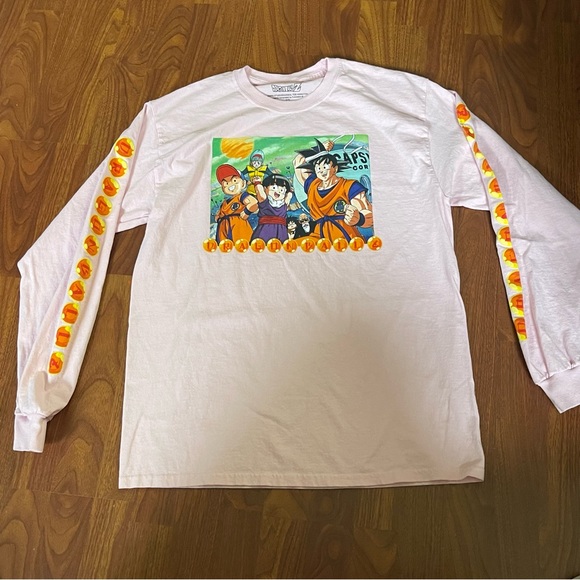 DragonballZ Large Pink Long Sleeve T-Shirt - Picture 2 of 5